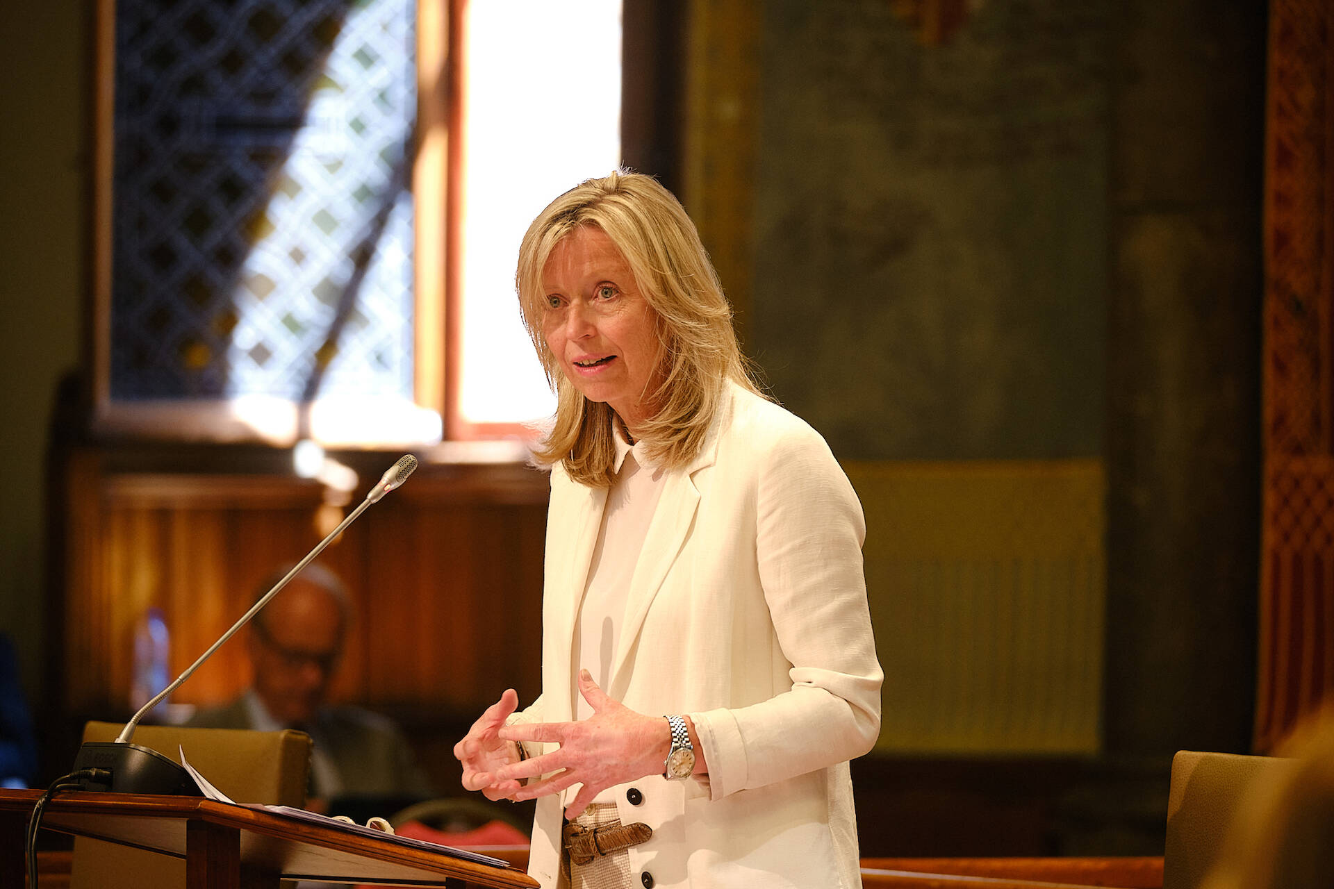 Minister Ollongren tijdens het debat op 1 juni 2021