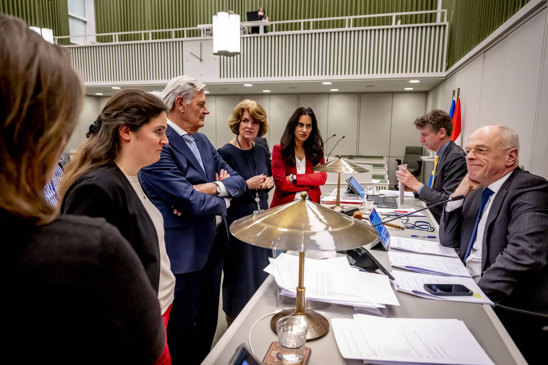 Overleg tijdens een schorsing van het debat