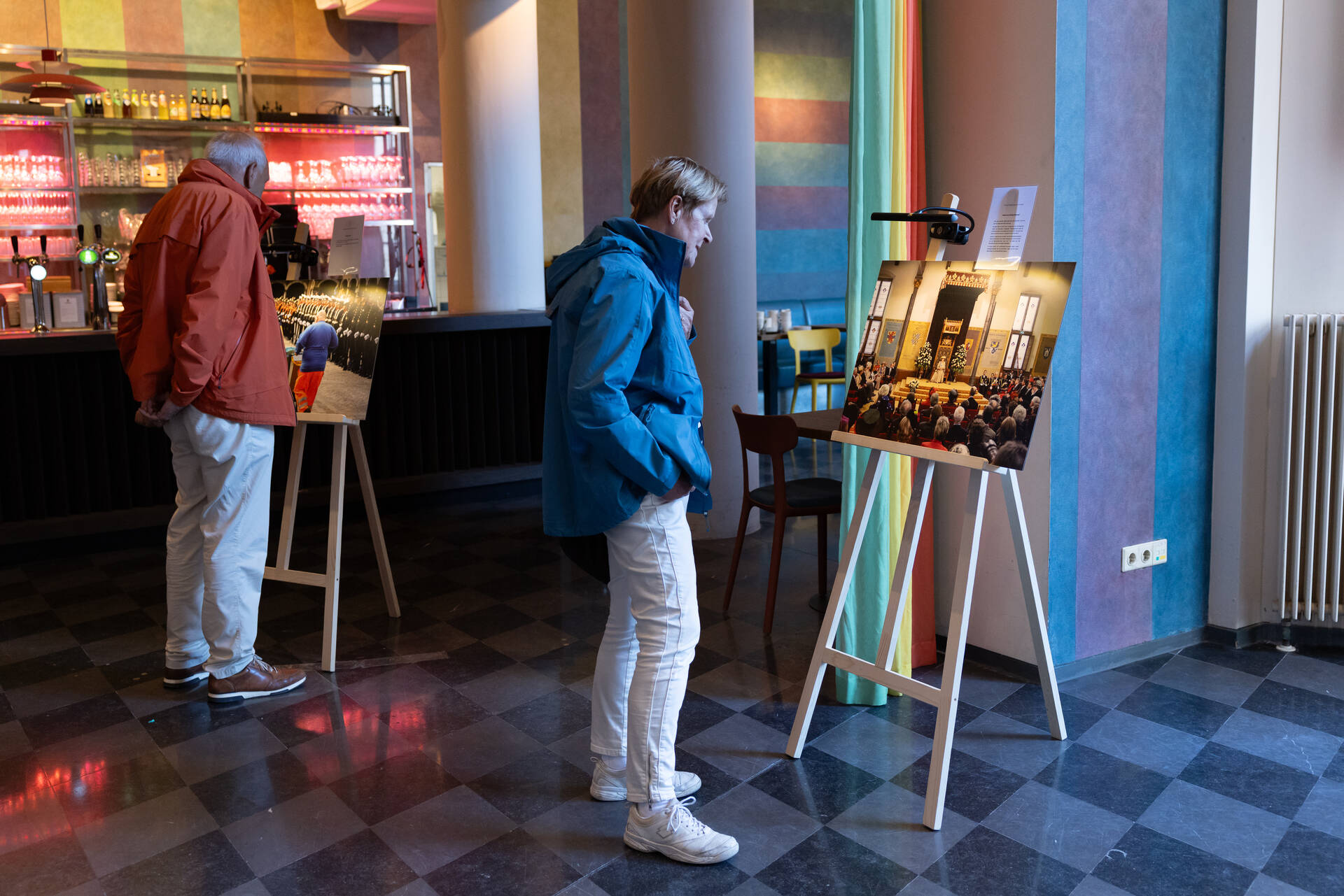 Er was een tentoonstelling met foto's van 50 jaar Prinsjesdag